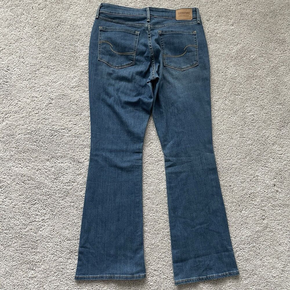 Signature by Levi Strauss Jeans Womens 30x28 Mid Rise Bootcut Stretch Denim - Picture 9 of 10